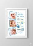Personalized Baby Birth Frame – Version 3