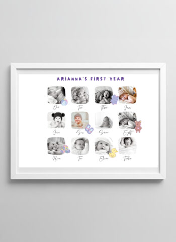 First Birthday Collage– Version 1