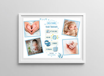 Personalized Baby Birth Frame – Version 7